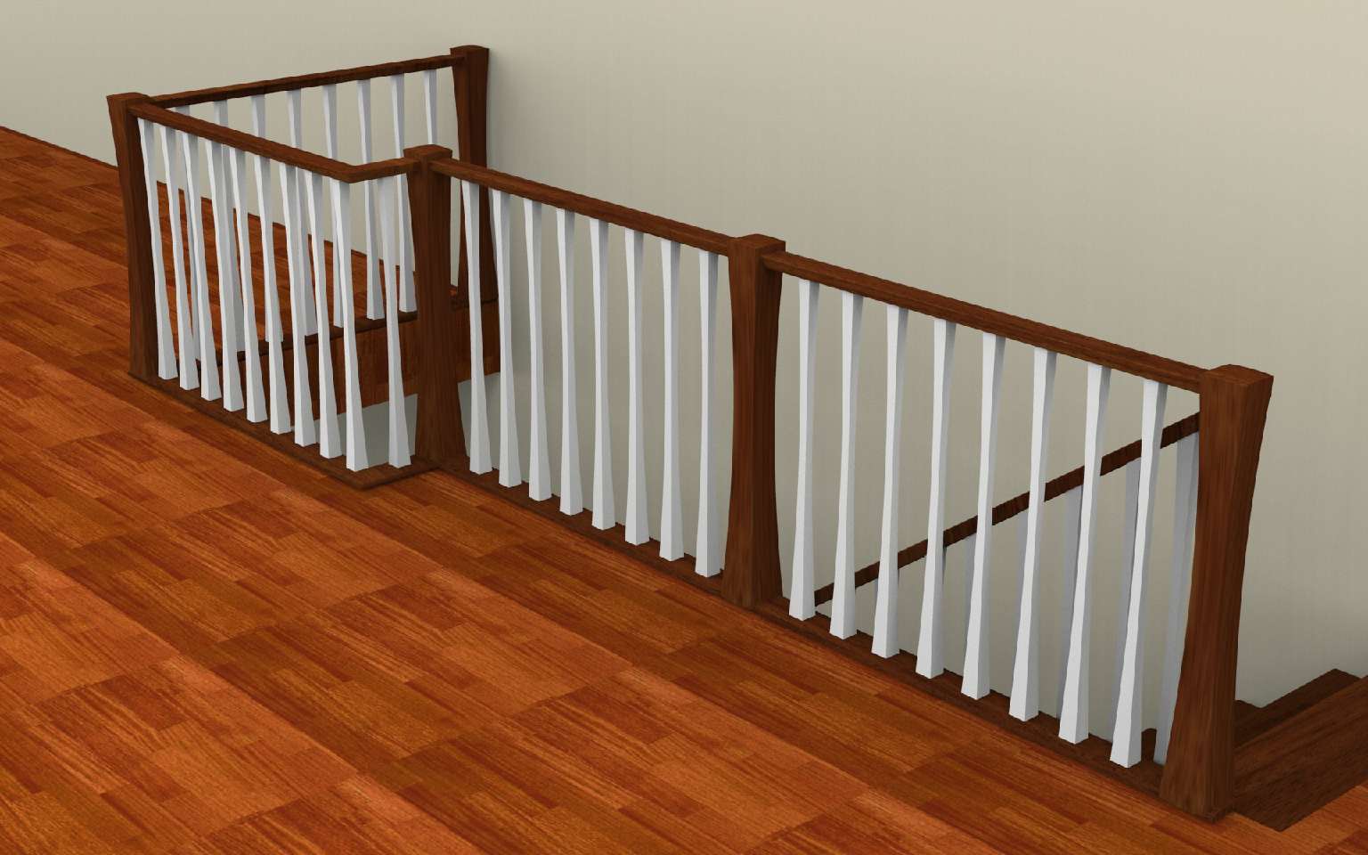 Scala, colonnine rastremate