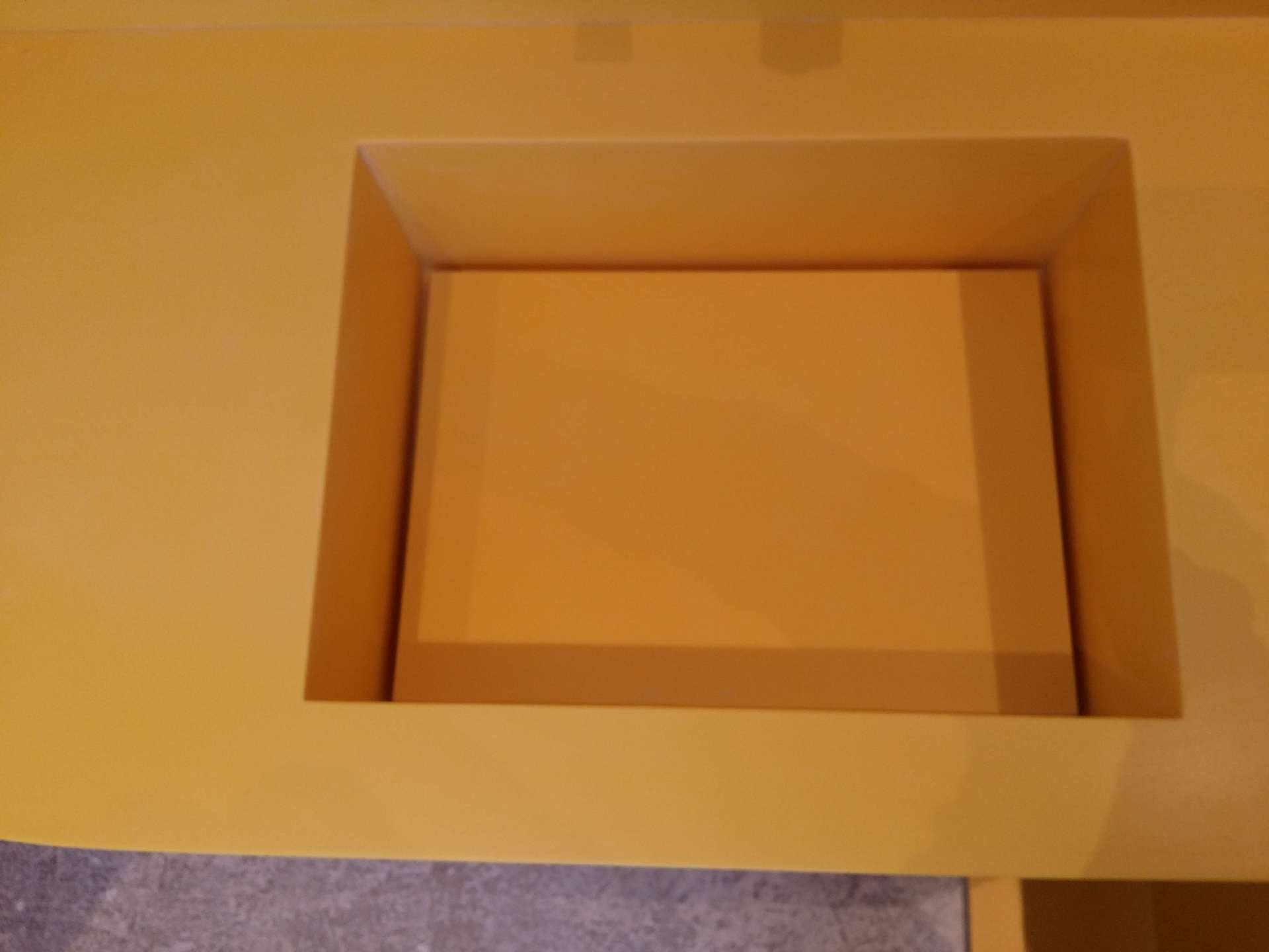 Wall-hung Corian bathroom unit
