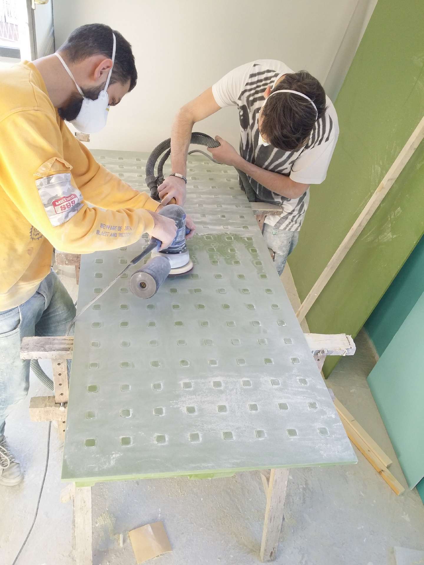Finishing the surfaces