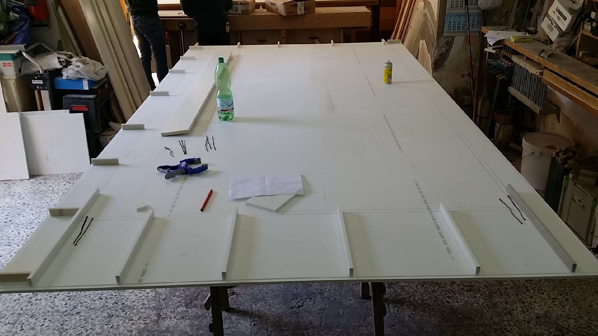 Working the Corian sheets
