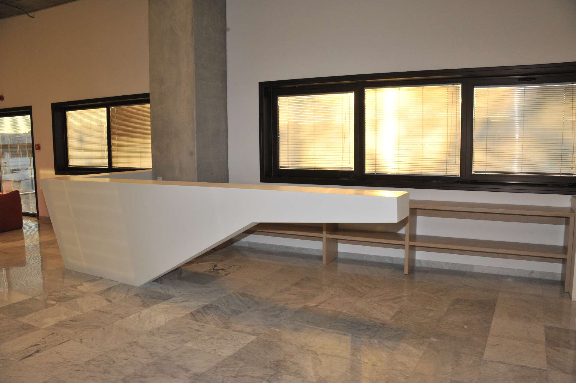 Il banco reception nella hall