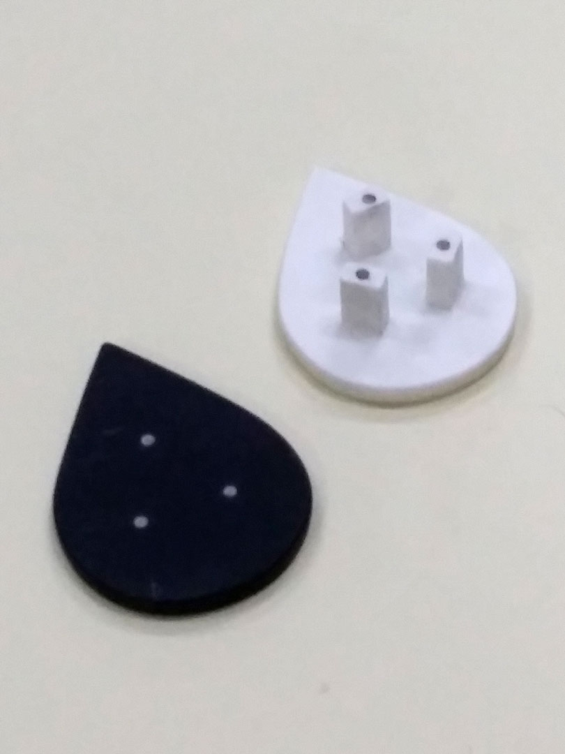 Corian merchandising object designed by the students