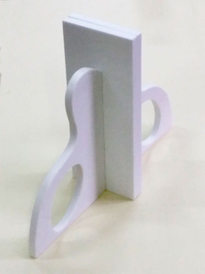 Corian merchandising object designed by the students
