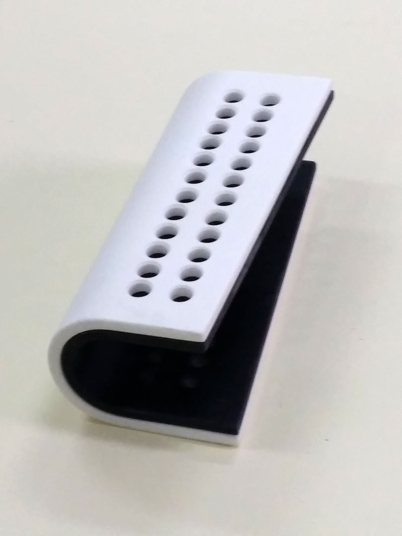 Corian merchandising object designed by the students