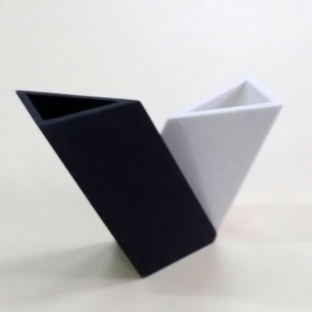 Corian merchandising object designed by the students