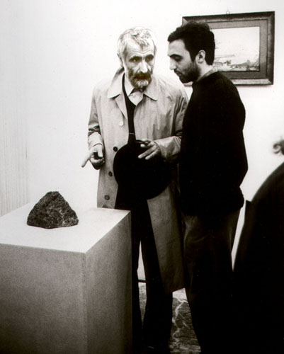 Ezio Colombrino with Enzo Mari