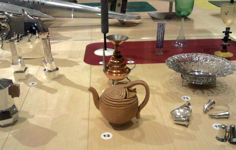 The teapot exhibited at the Milan Triennale