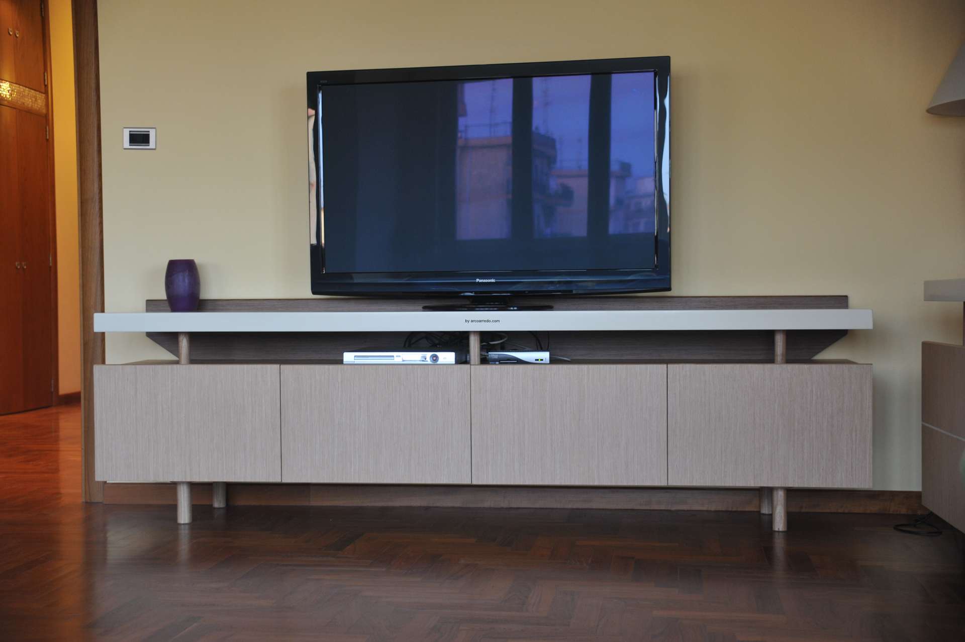 Bespoke living room unit with a fitted wall